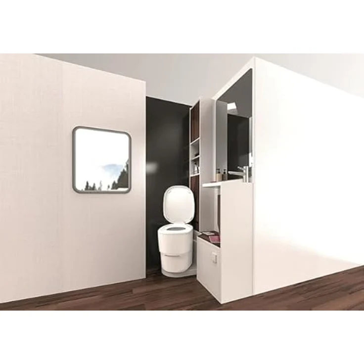 Clesana C1 Wasserlose Verschweißtoilette, Mobil, Hygienisch, Belastbar bis 150 kg, 51,6 x 36,3 x 51,5 cm – Bild 5