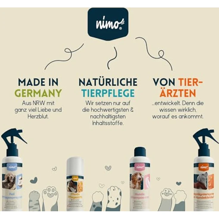 nimo Fellpflege Fellpflegespray Kokos, 500 ml, entwirrt & verbessert Kämmbarkeit, ohne Lösungsmittel und Alkohol – Bild 6