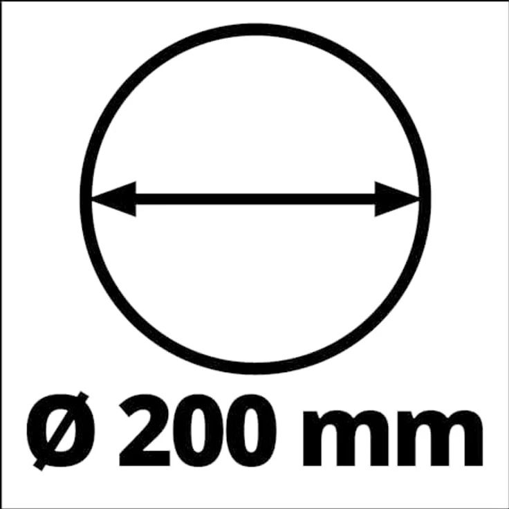 Einhell Erdbohrer Ø 200 mm für Akku-Erdbohrer GP-EA 18/150 Li BL, Bohrerlänge 80 cm, Zubehör zum Setzen von Zaunpfosten – Bild 2