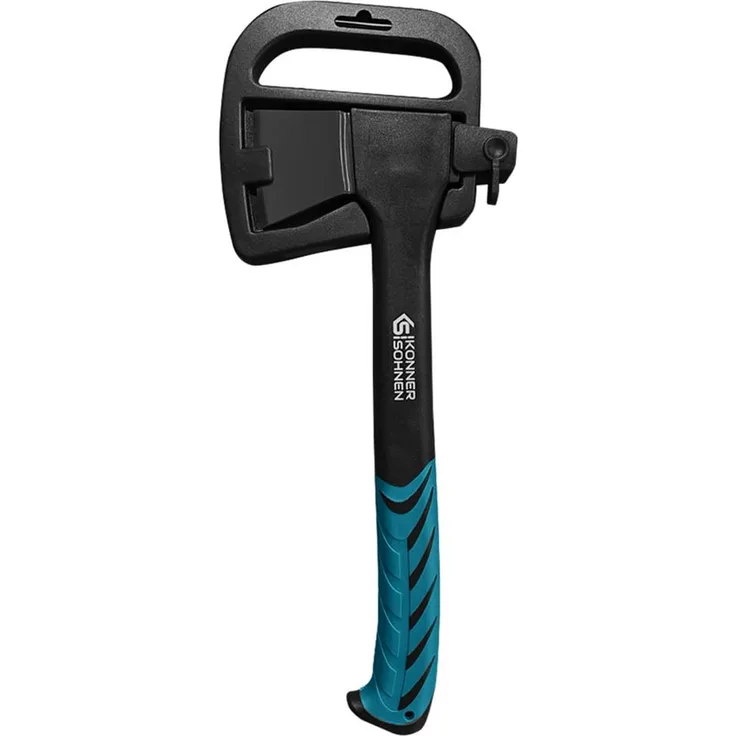 Könner & Söhnen Axt KS CA640, vielseitige Holzspaltaxt aus gehärtetem Kohlenstoffstahl mit ergonomischem Griff und Teflonbeschichtung