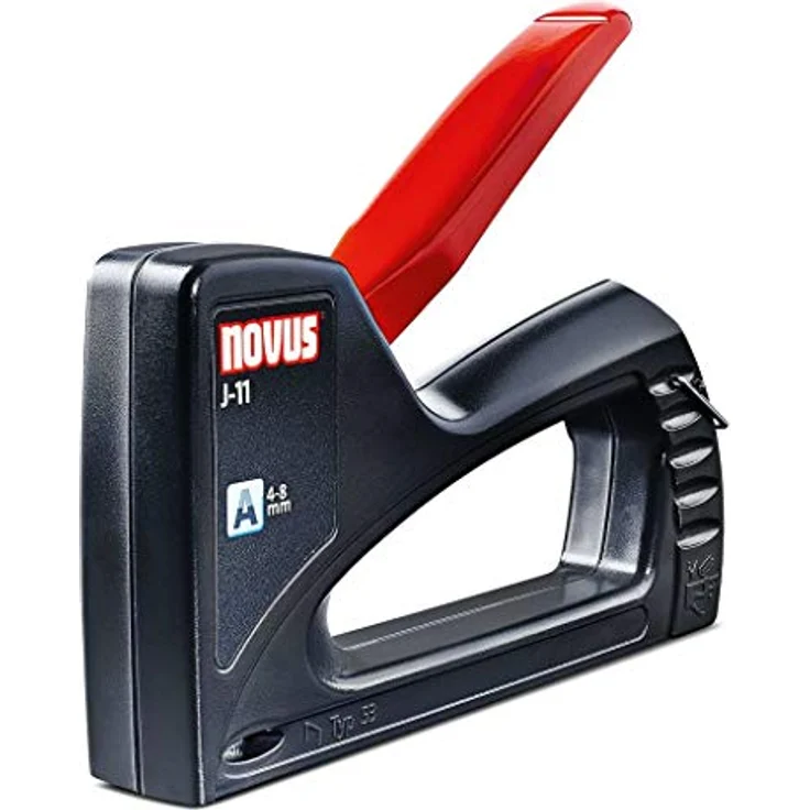 NOVUS Elektro-Tacker Novus Handtacker J 11 8 mm, Hobby-Tacker für Feindrahtklammern, 8 mm, blau – Bild 2