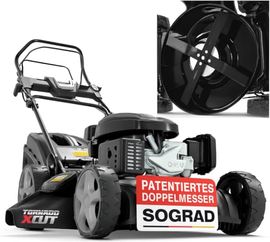 Onbest Benzin Rasenmäher 5IN1, 6,5 PS, 196 ccm