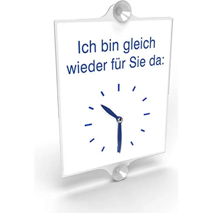 Betriebsausstattung24® Türschild Ladentürschild | Ich bin gleich wieder für Sie da | Hinweisschild für Gewerbe und Privat (Ich bin gleich wieder für Sie da, 21 x 30 cm)