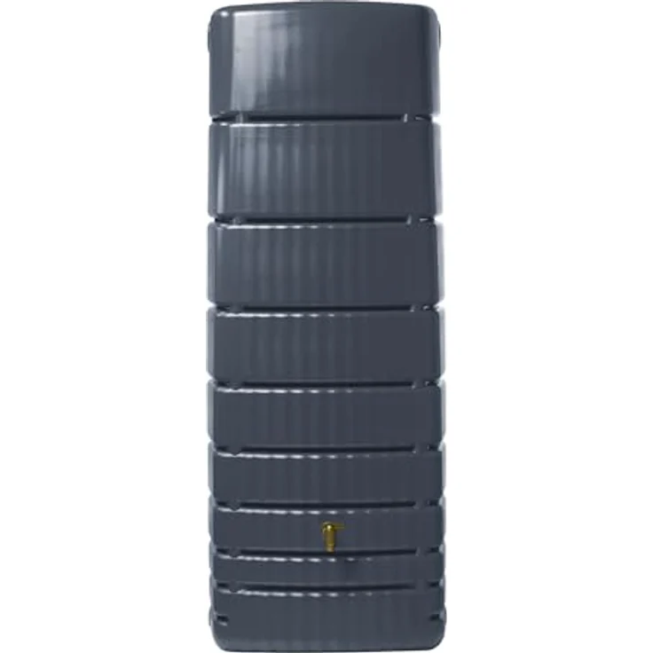 4rain Slim Wandtank 650 Liter Graphite Grey - Regentonne aus Recyclingkunststoff, UV-beständig, Made in Germany – Bild 1