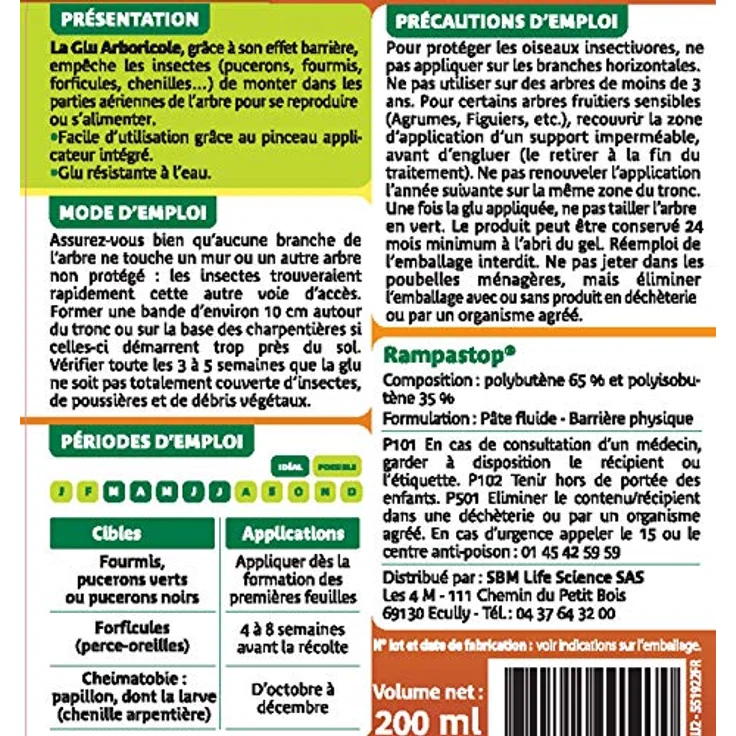 Solabiol Glu Arboricole, Pflanzendünger in Pinsel-Flasche, 200 ml, hohe Qualität, für Ihren Garten – Bild 2