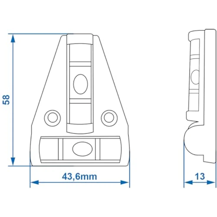 Magnetische Wasserwaage für Wohnwagen, Wohnmobil und Caravan – Bild 5