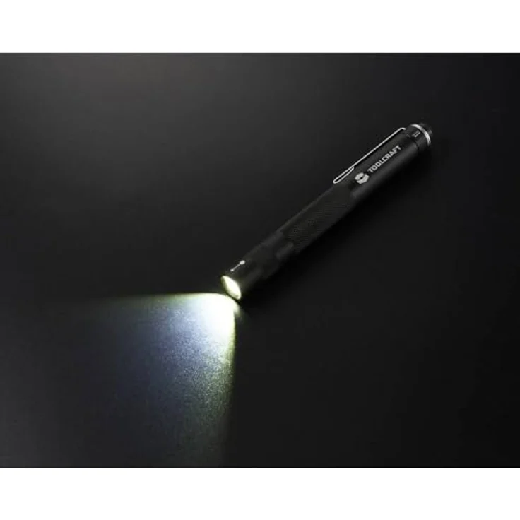 TOOLCRAFT LED Taschenlampe Penlight batteriebetrieben, mit Gürtelclip – Bild 4
