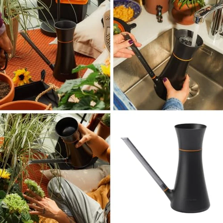 Fiskars Gießkanne, sanfte Präzision mit 1.2 l Volumenangabe, transparent - Preisvergleich – Bild 2