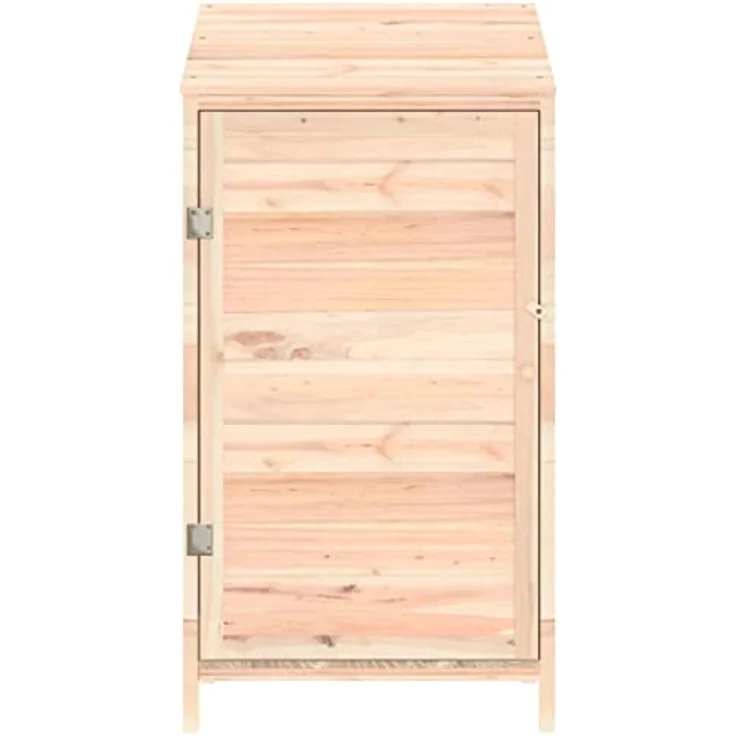 vidaXL Geräteschuppen 55x52x112 cm Massivholz Tanne, geräumiges Design und einfache Montage – Bild 3