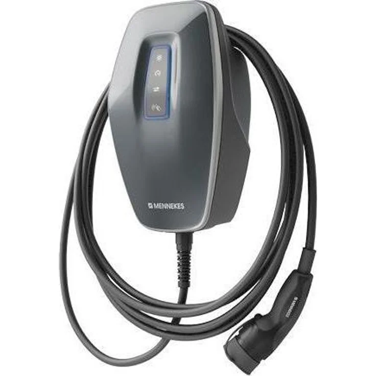 Mennekes AMTRON® 4Business 780 C2, Elektroauto Ladestation Wallbox, 22 kW, Eichrechtskonform, Typ 2, fest verdrahtet, mit 7,5 m Ladekabel, schwenkbar, schwarz