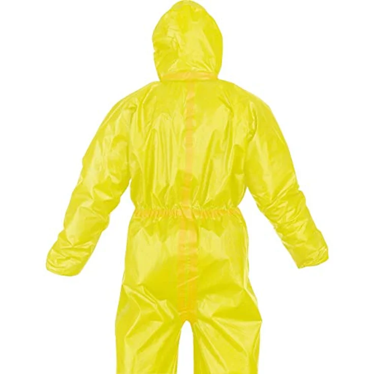 Uvex Einweg-Overall 3B 89880, Chemikalienschutz Typ 3B, gelb, Gr. L, mit ultraschall-geschweißten Nähten – Bild 4