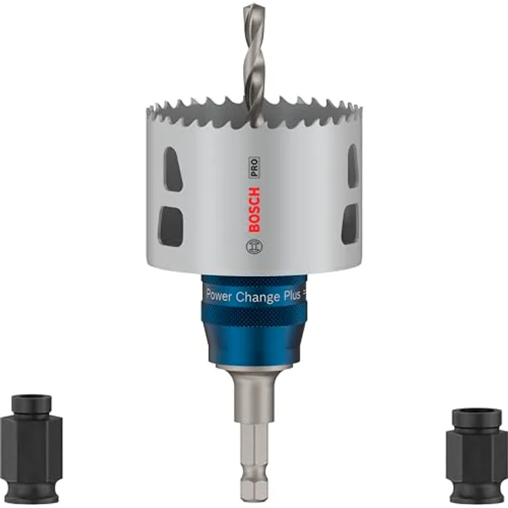 Bosch 5x PRO Multi Material Power Change Plus Starter-Set für Weichholz, Trockenbauwand, Ø 68 mm, Bohrmaschine/Schrauber - Professional Zubehör