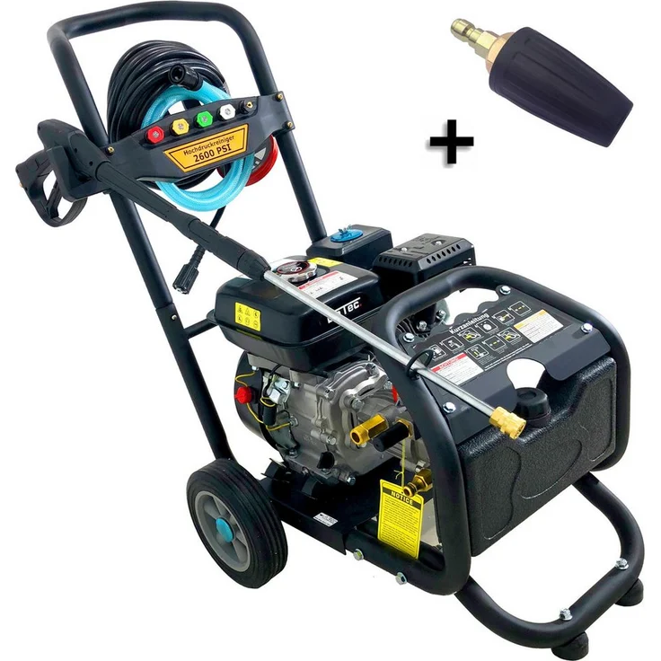 DeTec. Hochdruckreiniger DT-LB180 7 PS max. 170 bar inkl. Dreckfräse, Fördermenge max: 540,00 l/h