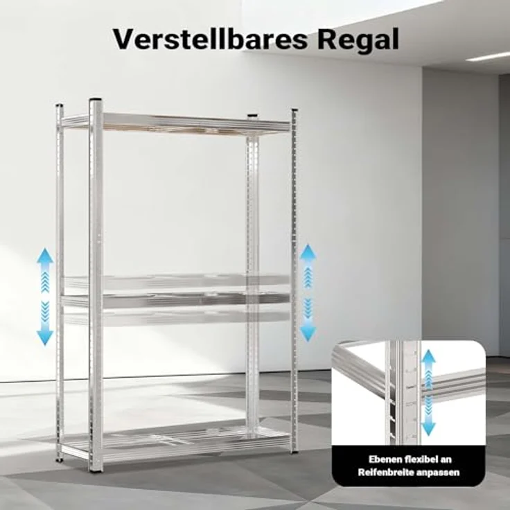 Reifenregal Reifenständer 180x120x40cm Werkstattregal Schwerlastregal Lagerregal – Bild 6