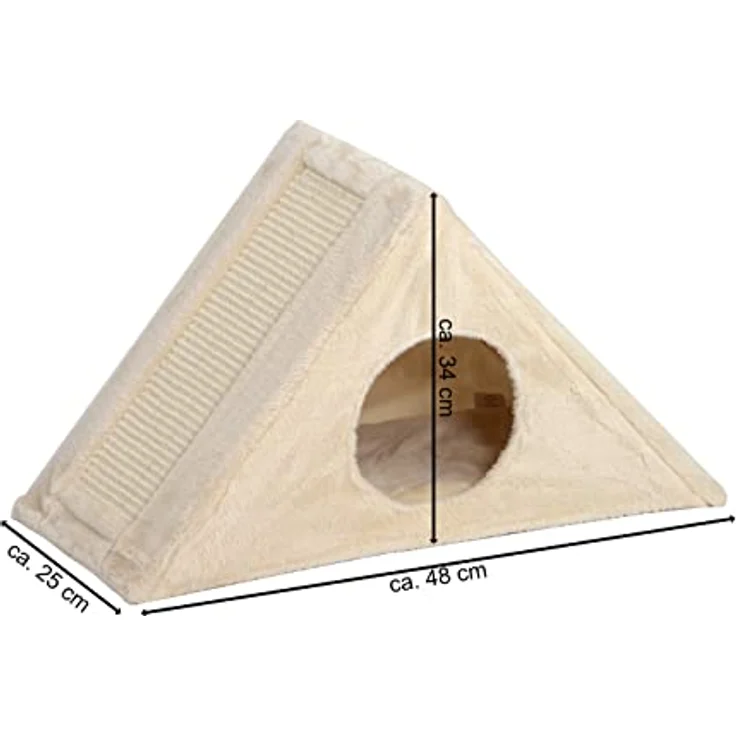 Rohrschneider Katzenhöhle Kratzpyramide Kratzspielzeug, inkl. 2 Extra Spielbälle – Bild 5