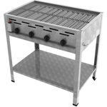 ChattenGlut Gasgrill ChattenGlut Gastrobräter 18kW mit Rost, BxTxH: 810x530x800 cm, Edelstahl Design, Piezozündung, Made in Germany