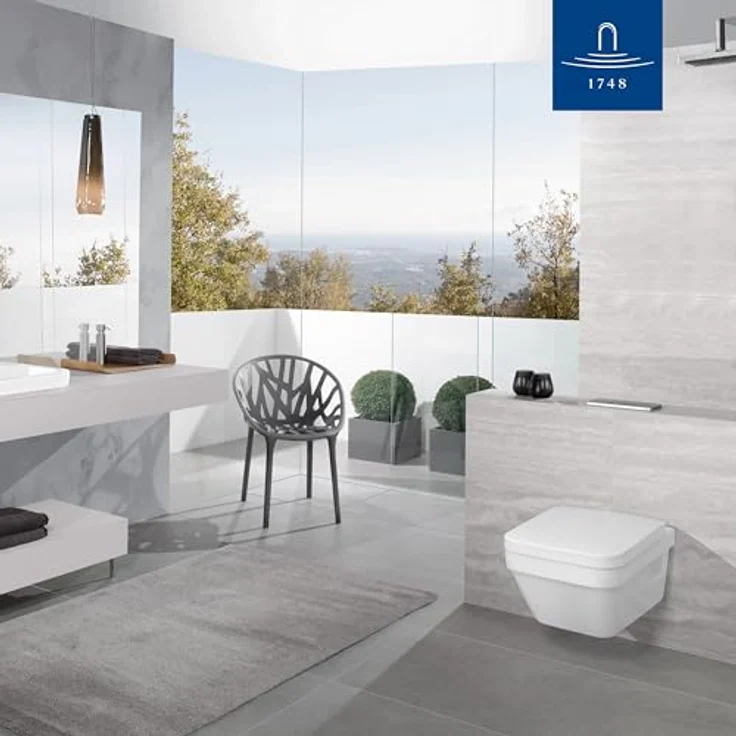 Villeroy & Boch WC-Sitz Architectura, Duroplast mit antibakterieller Oberfläche, Alpinweiß – Bild 5