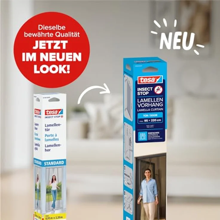 Tesa Fliegengitter Lamellentür tesa Insect Stop Standard 0,95x2,20m we – Bild 3