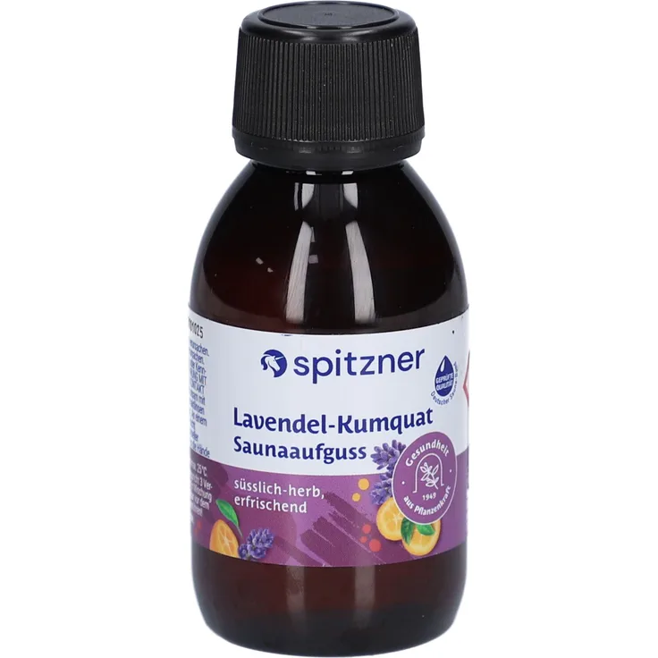 Spitzner Saunaaufguss Lavendel-Kumquat, 125 ml Konzentrat, krautig-fruchtig, ausgleichend und mental anregend