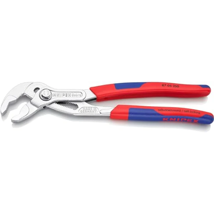 KNIPEX 87 05 250 Cobra Hightech-Wasserpumpenzange mit schlanken Mehrkomponenten-Hüllen verchromt 250 mm – Bild 2