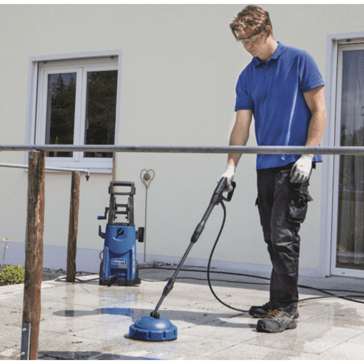 Scheppach HCE2200 Hochdruckreiniger Schlauch 10 m 160 bar 468 l/h 13 kg 2200 W, 240 V, 50 Hz mit 11-tlg. Zubehör – Bild 4
