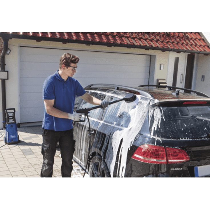 Scheppach HCE2200 Hochdruckreiniger Schlauch 10 m 160 bar 468 l/h 13 kg 2200 W, 240 V, 50 Hz mit 11-tlg. Zubehör – Bild 3