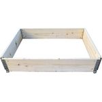 Kronus Hochbeet Element Naturfarbig 80 x 120 x 20 cm Holz Wandstärke 14 mm 172 l Volumen Palettenrahmen Gemüsebeet Kräuterbeet