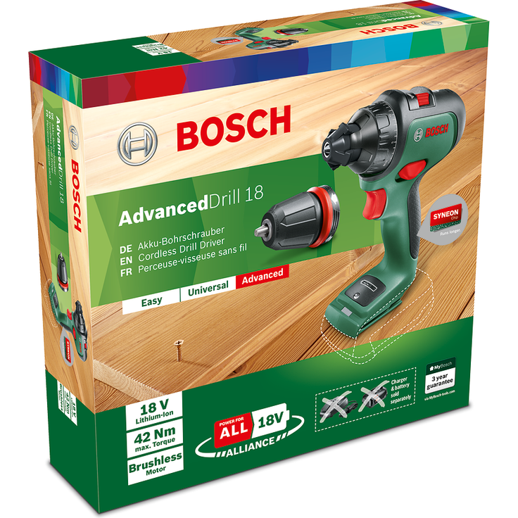 Bosch AdvancedDrill 18 06039B5009 Power for All 18V Akku-Bohrschrauber 2,5 Ah ohne Akku ohne Ladegerät im Karton – Bild 6