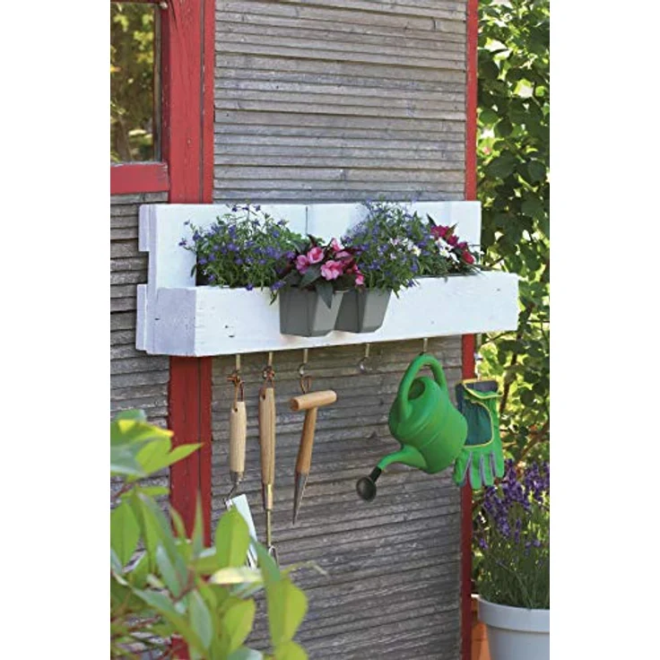 Geli Easy Pflanzgef?? f?r Europaletten Pflanztopf Anthrazit Blumentopf Blumenk?Bel Pflanztopf (18x14 cm) – Bild 3