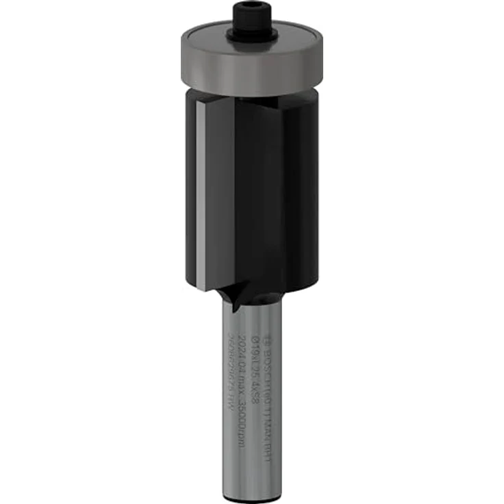 Bosch PRO Bündigfräser mit Führungskugellager für Weichholz und Hartholz, Ø 19 mm, Handfräse Zubehör – Bild 1