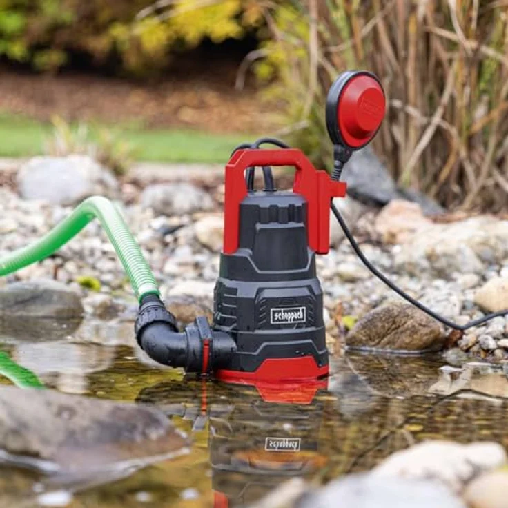 Scheppach DWP400 Schmutzwassertauchpumpe, 400W, 9000 L/h Fördermenge, 6m Förderhöhe, 7m Tauchtiefe, 30mm Partikelgröße – Bild 9