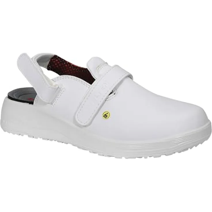 ELTEN Clog Mia white ESD OB, Damen, Textil, leicht, klassisch Weiß36