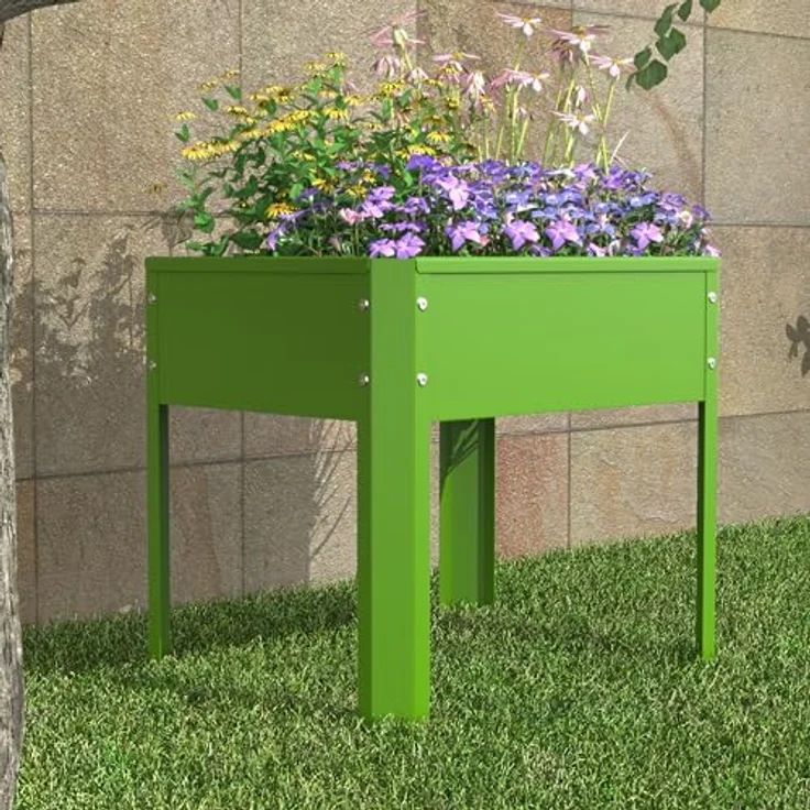 Urban Hochbeet Balora M, Hochbeet aus robustem Metall, 50x40 cm, witterungsbeständig, rückenschonend – Bild 4
