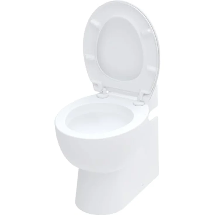 SFA Sanicompact Pro, Wand-WC mit integrierter Abwasserhebeanlage, Doppelspülsystem Eco+, antibakterieller WC-Sitz, 550 W, 51 dB, 36,8 x 55,5 x 49 cm – Bild 2