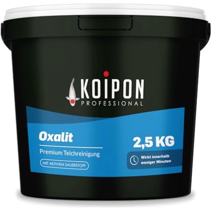 KOIPON Oxalit Teichschlammentferner, effektiver Sauerstoffspender gegen Laub & Ablagerungen, Made in Germany – Bild 1