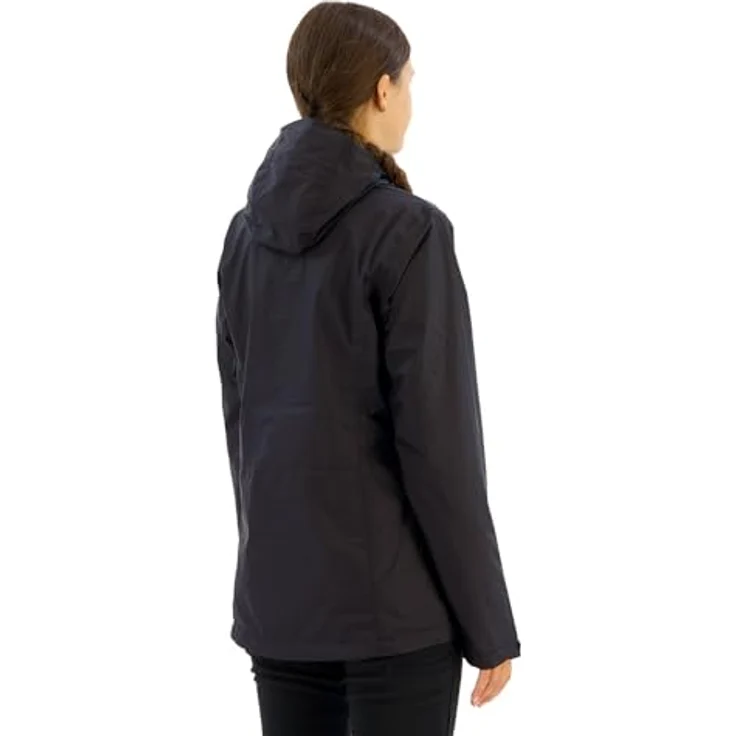 Columbia Pouring Adventure III, Damen Jacke, wind- und wasserdicht mit hoher Atmungsaktivität, Schwarz, Größe S – Bild 4