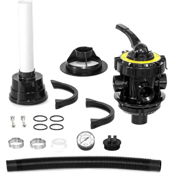 TROTEC Sandfilteranlage TSP 7900 E, Sandfilterpumpe mit 7900l/h Förderleistung für Schwimmbecken bis 25.000 l – Bild 8