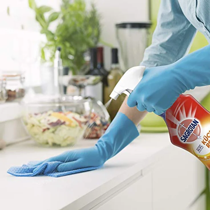 SAGROTAN Küchen-Allzweckreiniger Zitrone, 750ml Sprühflasche mit Desinfektionsmittel für hygienische Sauberkeit – Bild 4
