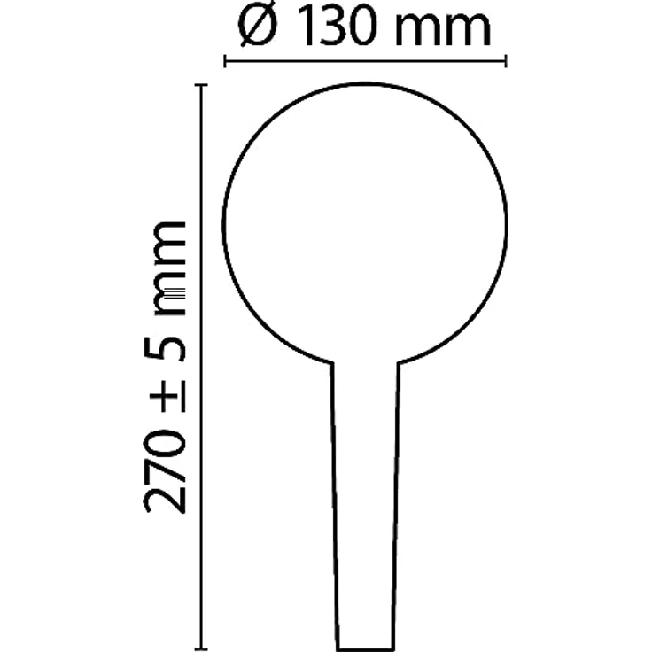 Schöner Wohnen Kollektion Handbrause 3-strahlig Biella, wasserspar Duschkopf, Duschbrause mit Anti-Kalk-Noppen, Typ 1/2 '' Anschluss, Mattschwarz – Bild 4