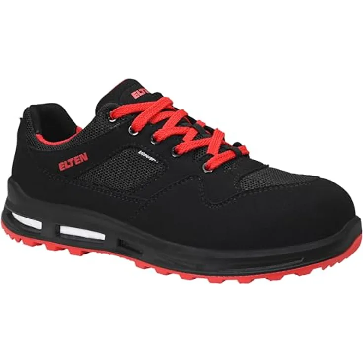 ELTEN LAKERS XXT Low ESD S1PS Sicherheitsschuh, atmungsaktives Mikrofaser/Meshmaterial, gepolsterte Lasche, PU/PU Sohle WELLMAXX TRAINERS