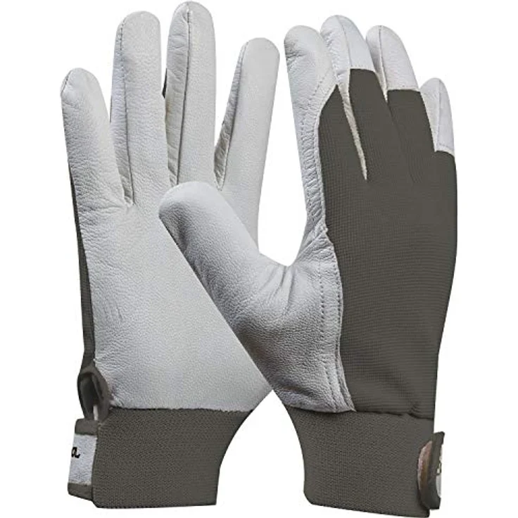Arbeitshandschuh UNI FIT COMFORT Größe 9 (L) rot Baustellenhandschuh aus Ziegen-Leder 1 Paar – Bild 2