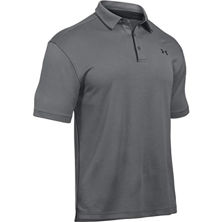 Under Armour Herren Tech Polo, atmungsaktives Poloshirt mit loser Passform, grau (Graphite (040)), 3XL – Bild 2