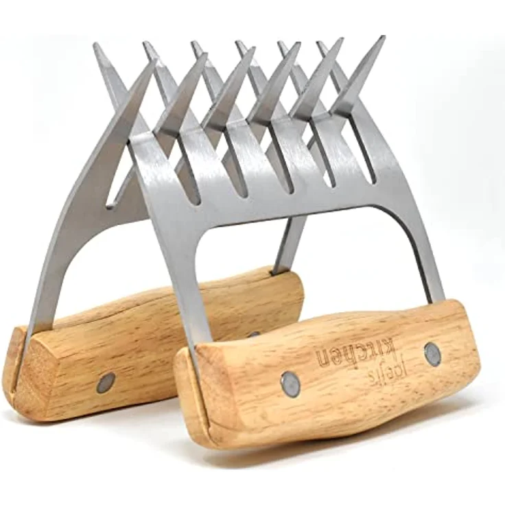 Joejis 2er Pulled Pork Krallen Gabeln - Edelstahl Fleischkrallen Fleischgabeln- Meat BBQ Claws Set – Bild 1