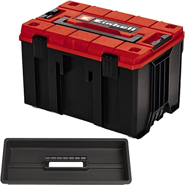 Einhell Werkzeugkoffer E-Case M, Polypropylen Koffer für große Werkzeuge, spritzwassergeschützt - Preisvergleich – Bild 2