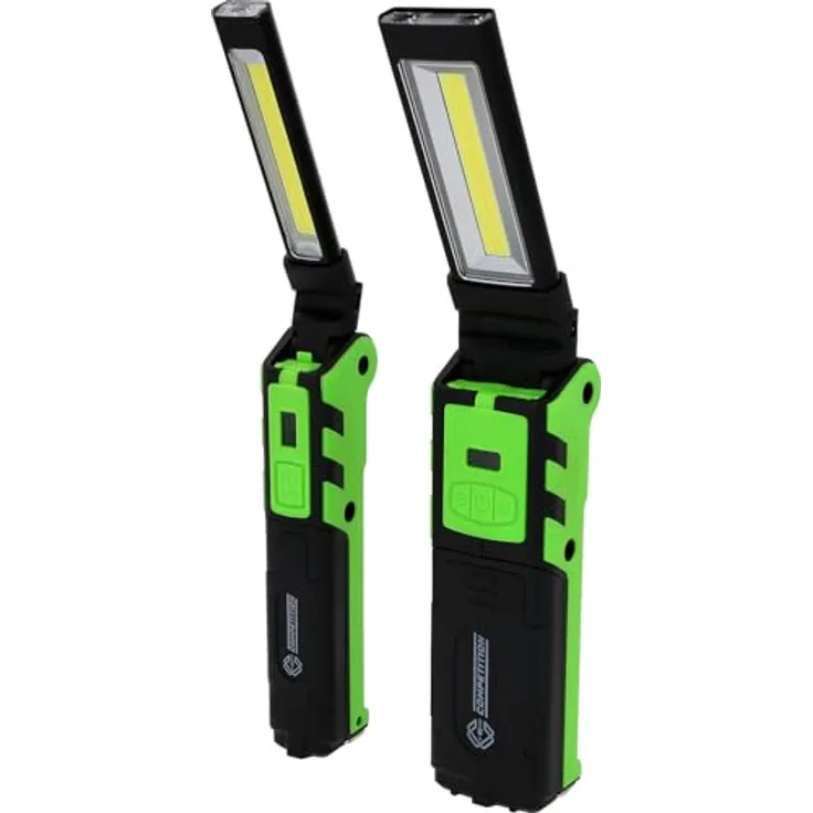 KS Tools 512.4505 COMPETITION LED-Arbeitslampen-Set 2-tlg, dimmbar, mit Powerbank-Funktion, ideal für netzunabhängiges Arbeiten