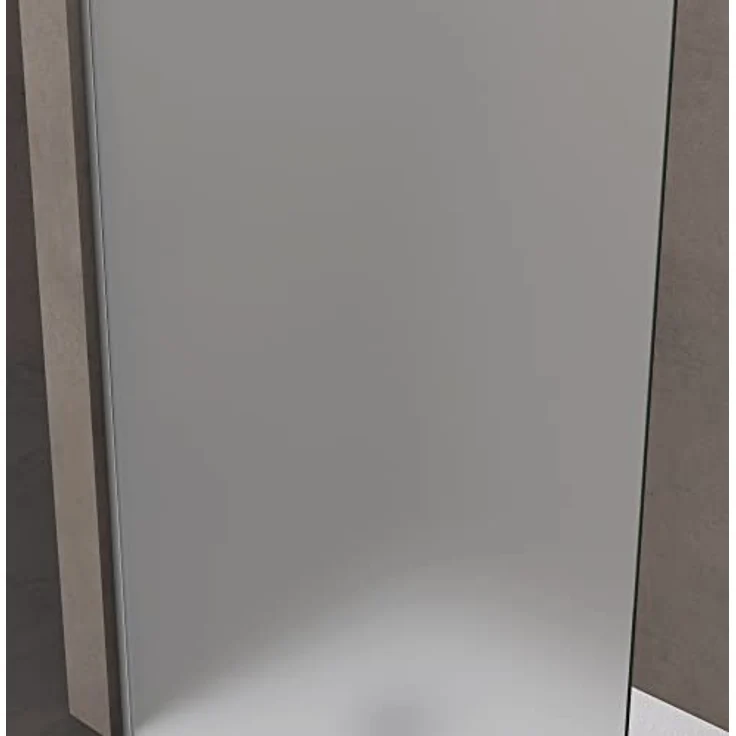 "doporro Walk-in-Dusche Duschwand Satiniert, Einscheibensicherheitsglas, rechteckiger Stabilisator, NANO-Beschichtung" – Bild 4
