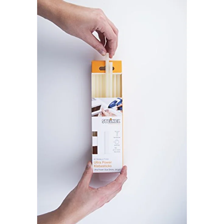 Steinel Klebesticks Ultra Power, 7 mm Durchmesser, 40 Sticks, 240g, universeller Schmelzkleber für feste Verbindungen – Bild 2