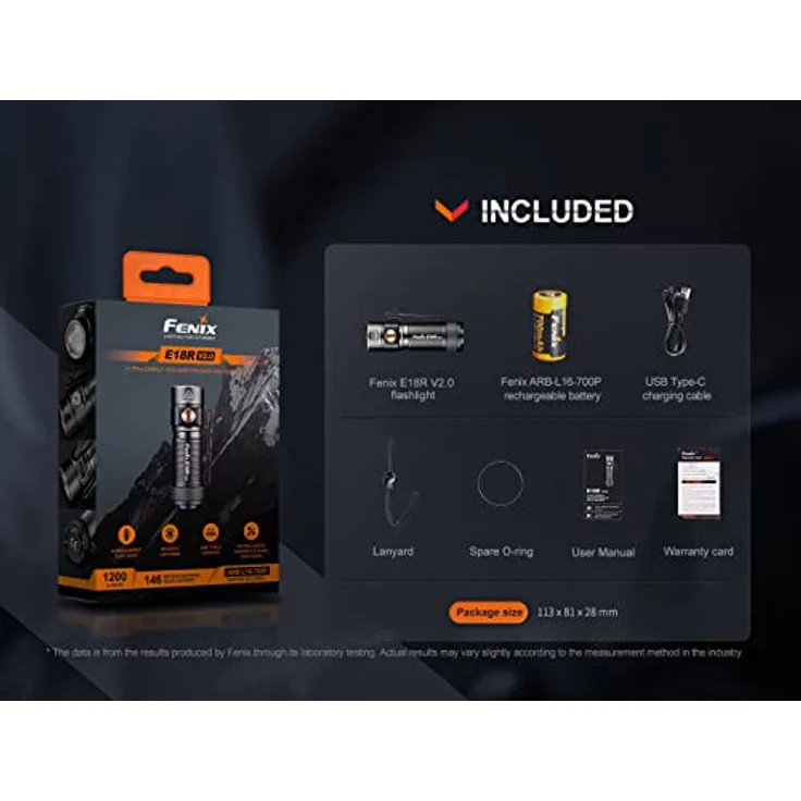 Fenix E18R V2.0 LED Taschenlampe – Bild 6