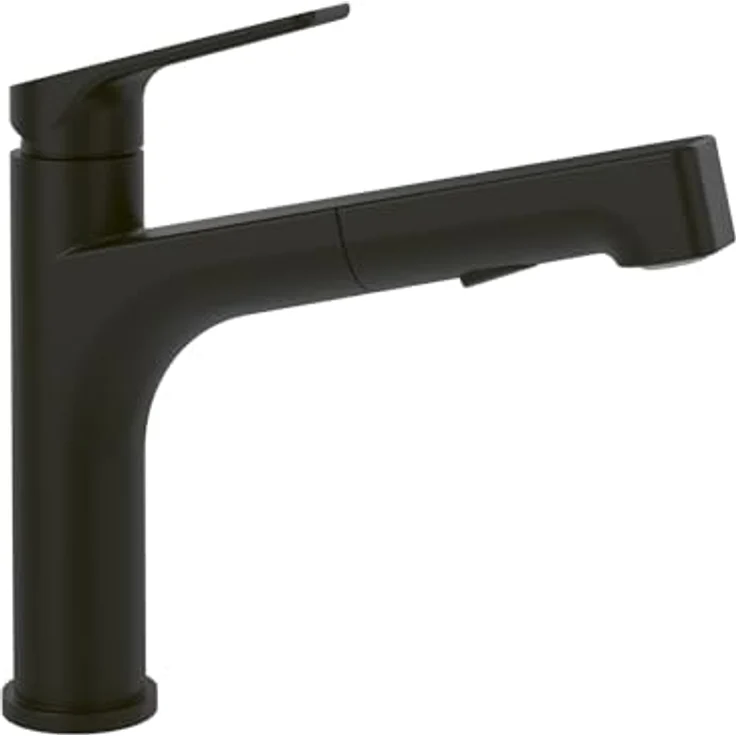 Villeroy & Boch Junis Sky Shower Küchenarmatur, Edelstahl mit Laminar- und Brausestrahl, herausziehbarer Handbrause, pflegeleicht – Bild 1