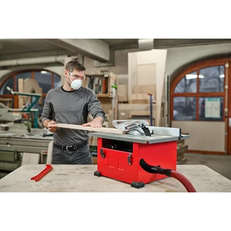 Einhell Tischkreissäge 'TC-TS 8' 900 W rot, kompaktes Design für den mobilen Einsatz – Bild 3